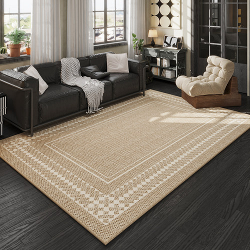 优选法式客厅地毯2025新款大面积全铺家用地垫卧室床边毯可擦洗复