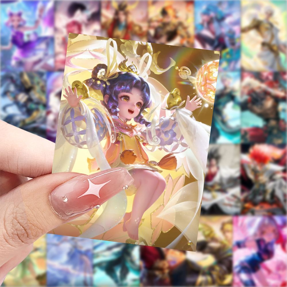 188张王者荣耀英雄皮肤贴纸人物卡通游戏周边贴画手机手账diy贴纸