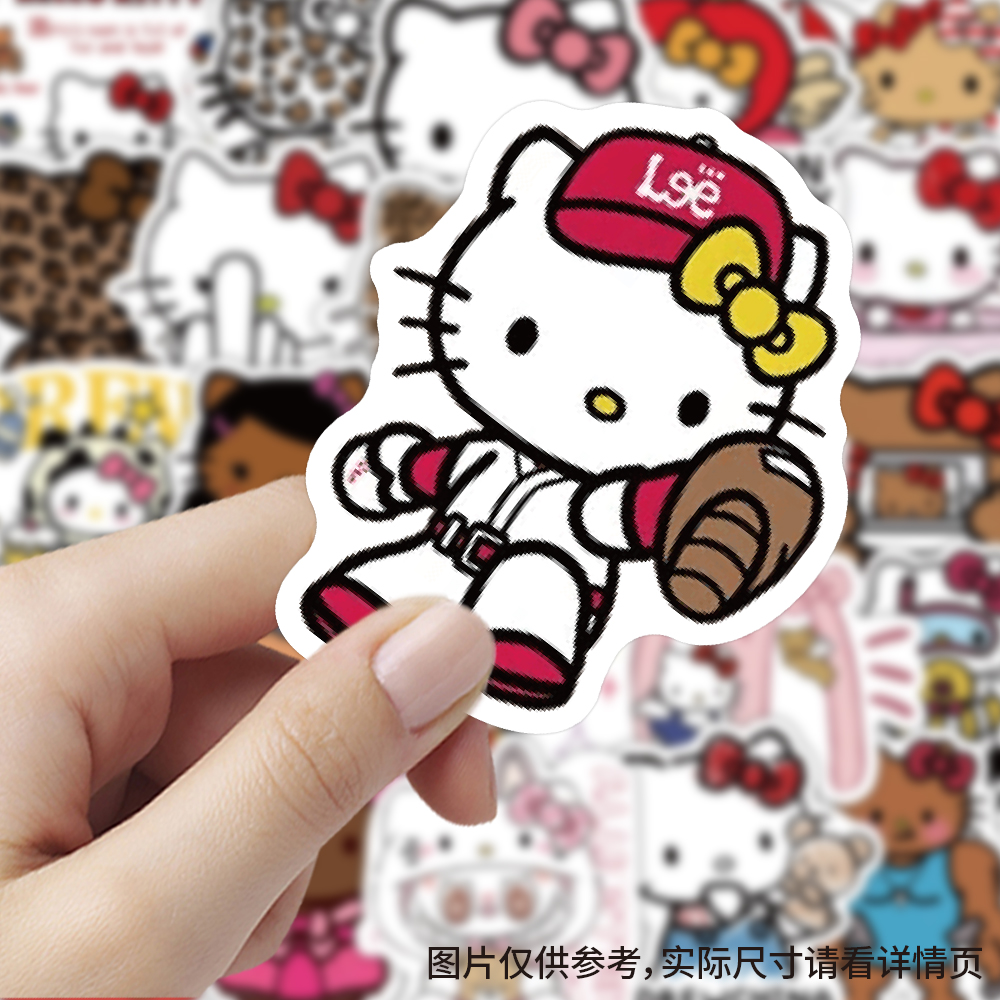 180张卡通小猫贴纸可爱ins风趣味装饰行李箱水杯标签防水diy贴画