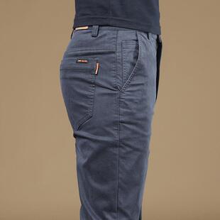 直筒裤 弹力商务长裤 男士 香港春季 子秋冬款 男2025新款 裤 纯棉休闲裤