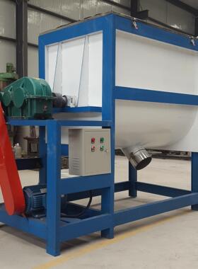 不锈钢卧式搅拌罐 加热钛白粉混料机 石家庄1000L卧式干粉搅拌机