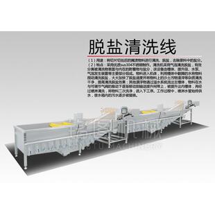 供应萝卜丝榨菜丝海带丝黄瓜丝姜丝脱盐清洗机 袋装调味食品设备