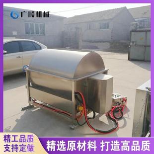 带盖子翻转搅拌式 鸡鸭鹅自动出料烫毛机 浸烫池 家禽脱毛烫毛机