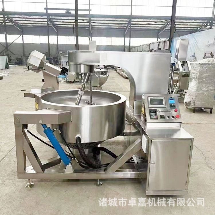 苔蘑酱炒酱锅 米粉底料炒料机 炒椰蓉糖的机器 熬阿胶膏搅拌炒锅