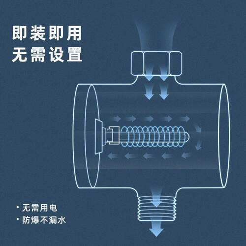 淋浴温度计花洒测水温计水管洗澡水龙头温度显示器全铜淋雨