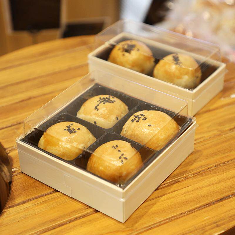 蛋黄酥包装盒2粒四九个流心冰皮月饼点心盒中式一次性烘焙甜品盒
