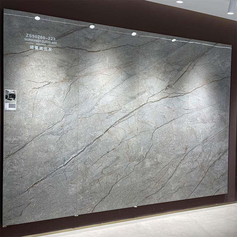 900*2600岩板电视背景墙潘多拉奢石大理石玉石意大利灰米黄莎安娜