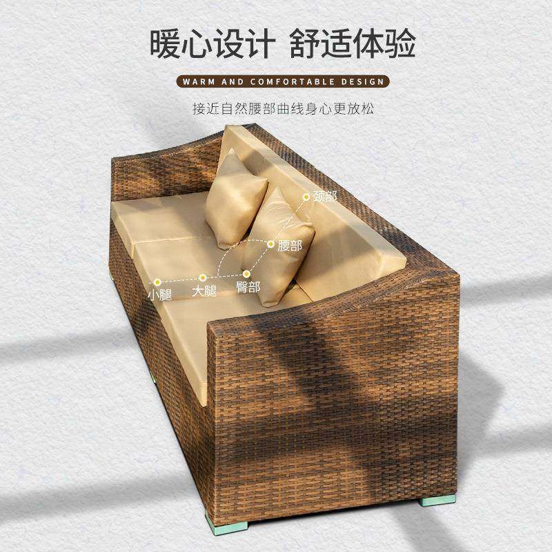户外藤编沙发室外庭院家具藤沙发组合露天露台花园阳光房防水防晒,住宅家具,户外沙发,淘宝优惠券,粉丝福利购,淘宝优惠卷