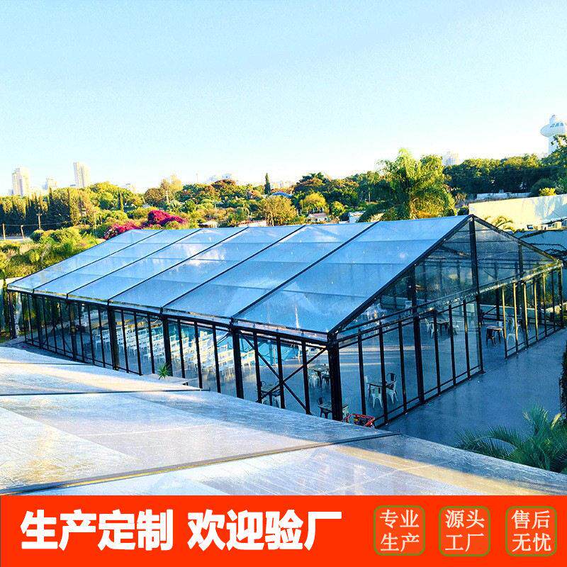 人字顶篷房以色列婚庆黑色边框铝合金篷房娱乐德国大棚Partytent