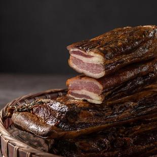 秦岭陕南柞水特产农家土猪肉自制烟熏五花肉腊肉腊味腌肉五花咸肉