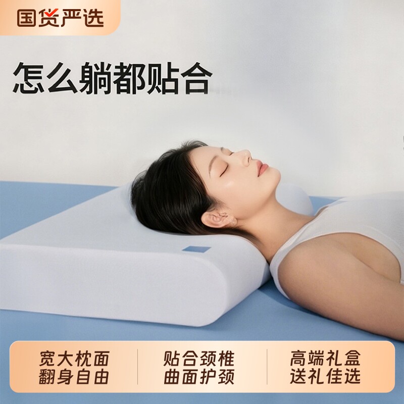 爆款推荐：深睡蓝枕N2记忆棉枕头图片