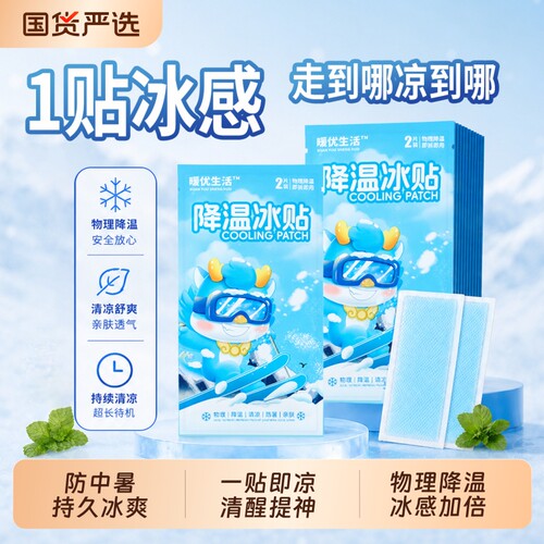 解暑神器冰贴清凉防暑夏日必备
