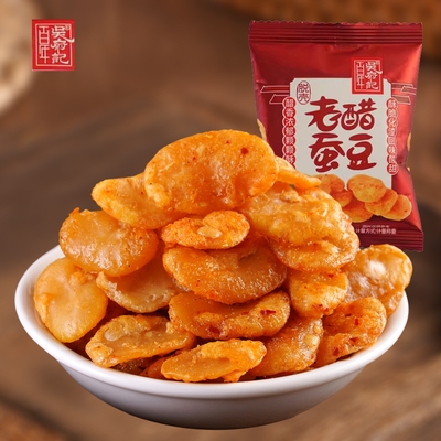 百年吴府记无壳老醋蚕豆四川特产兰花豆胡豆瓣零食油炸香酥去壳