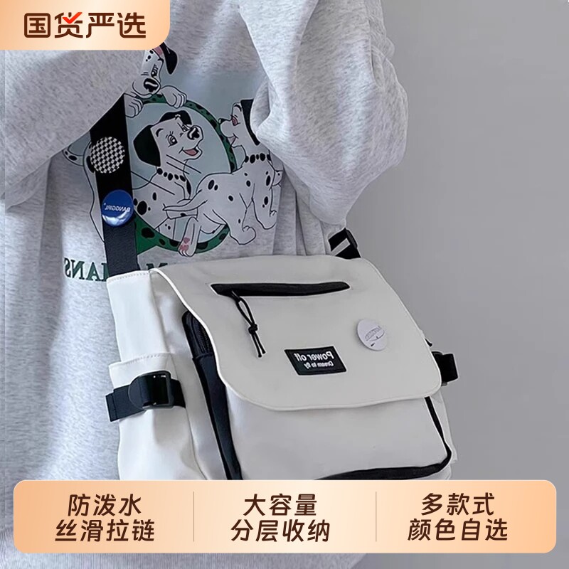 ins大学生斜挎包单肩包简约百搭图片