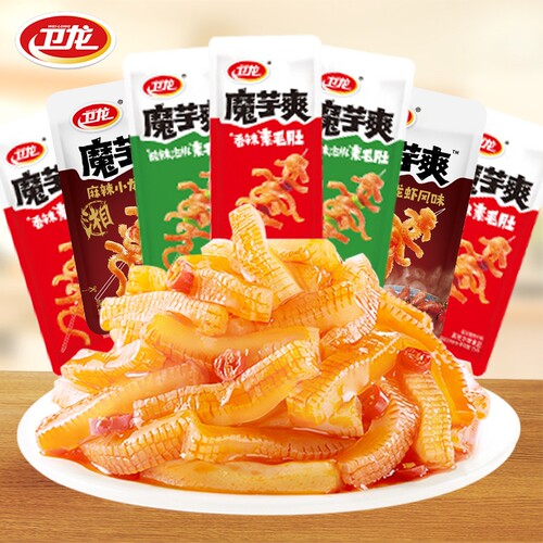 魔芋爽卫龙素毛肚辣条香辣袋装网红解馋休闲零食小吃批发辣味麻辣