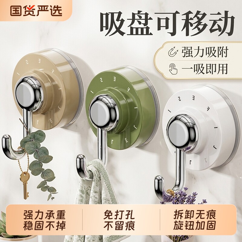 吸盘挂钩免打孔强力吸附超强承重图片