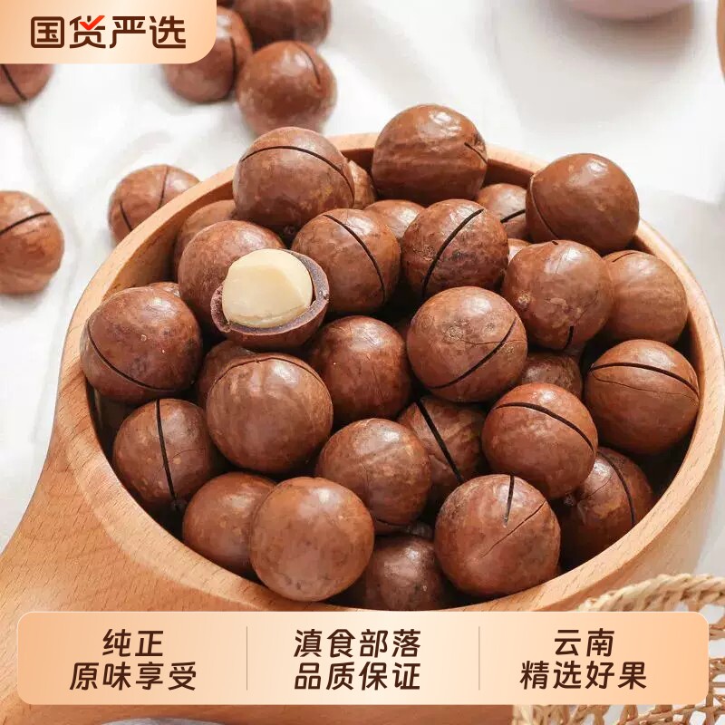 云南夏威夷果原味坚果零食年货罐装送开口器果仁健康好吃新鲜新货