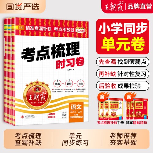 王朝霞考点梳理卷官方正品