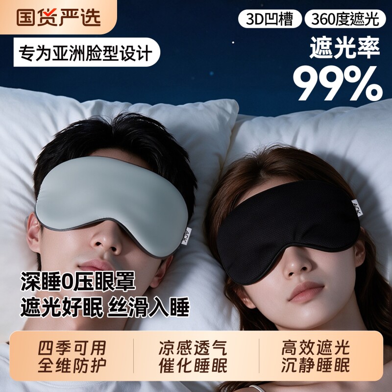 3D立体遮光眼罩睡眠专用不压眼图片