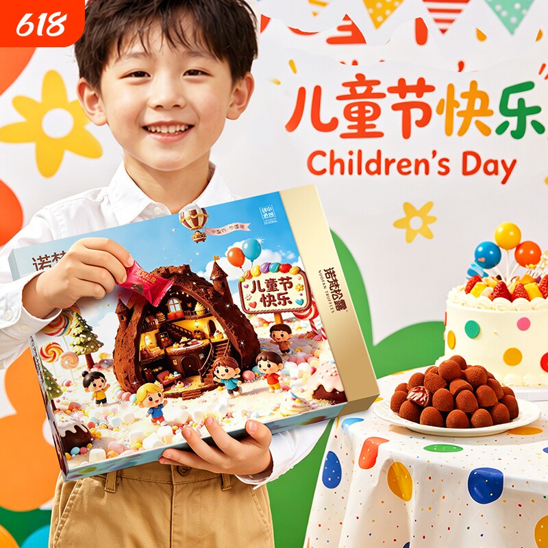诺梵黑松露巧克力喜糖果零食大礼包礼盒代可可脂抹茶松露形盒装