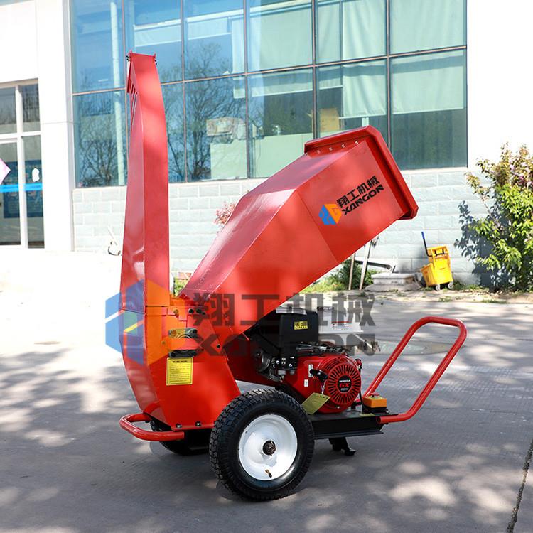 树枝树叶秸秆粉碎机林场用汽油残枝树杈破碎机食用菌基料研磨机