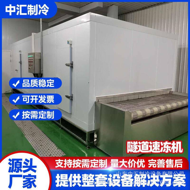 食品草莓液氮隧道式速冻机牛排肉丸海鲜三文鱼虾隧道式液氮速冻机