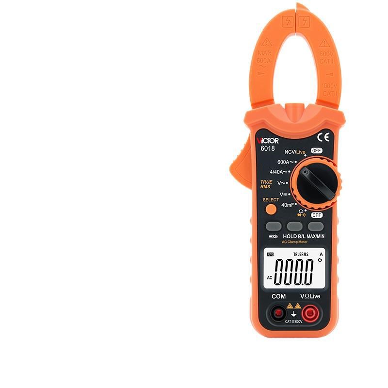 钳形表万用表数字高精度全自动防烧钳型电流表钳流电工表