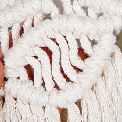 跨境手工编织灯罩波西米亚风卧室民宿棉线绳灯罩装饰吊灯罩