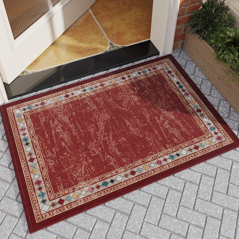 跨境入户门地垫轻奢高级感门口地毯简欧门垫进门玄关家用防滑脚垫