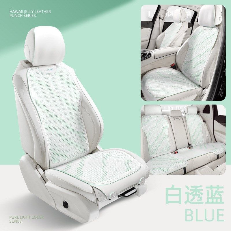 汽车坐垫翻毛皮小蛮腰半包高级纳帕皮四季通风透气座椅套超薄网红