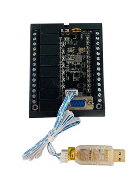 JLING厂家直销FX1N-20MR带模拟量国产plc工控板外壳继电器12入8出