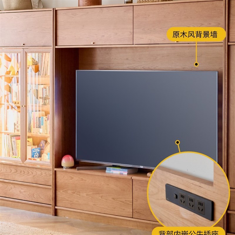 琳琅组合柜电视柜背景墙柜书柜家政柜收纳客厅高柜满墙