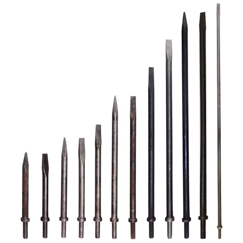 巨柏C4/C6风铲气铲钎风镐头镐钎铲头30/50/70CM/1米/1.5米尖扁形