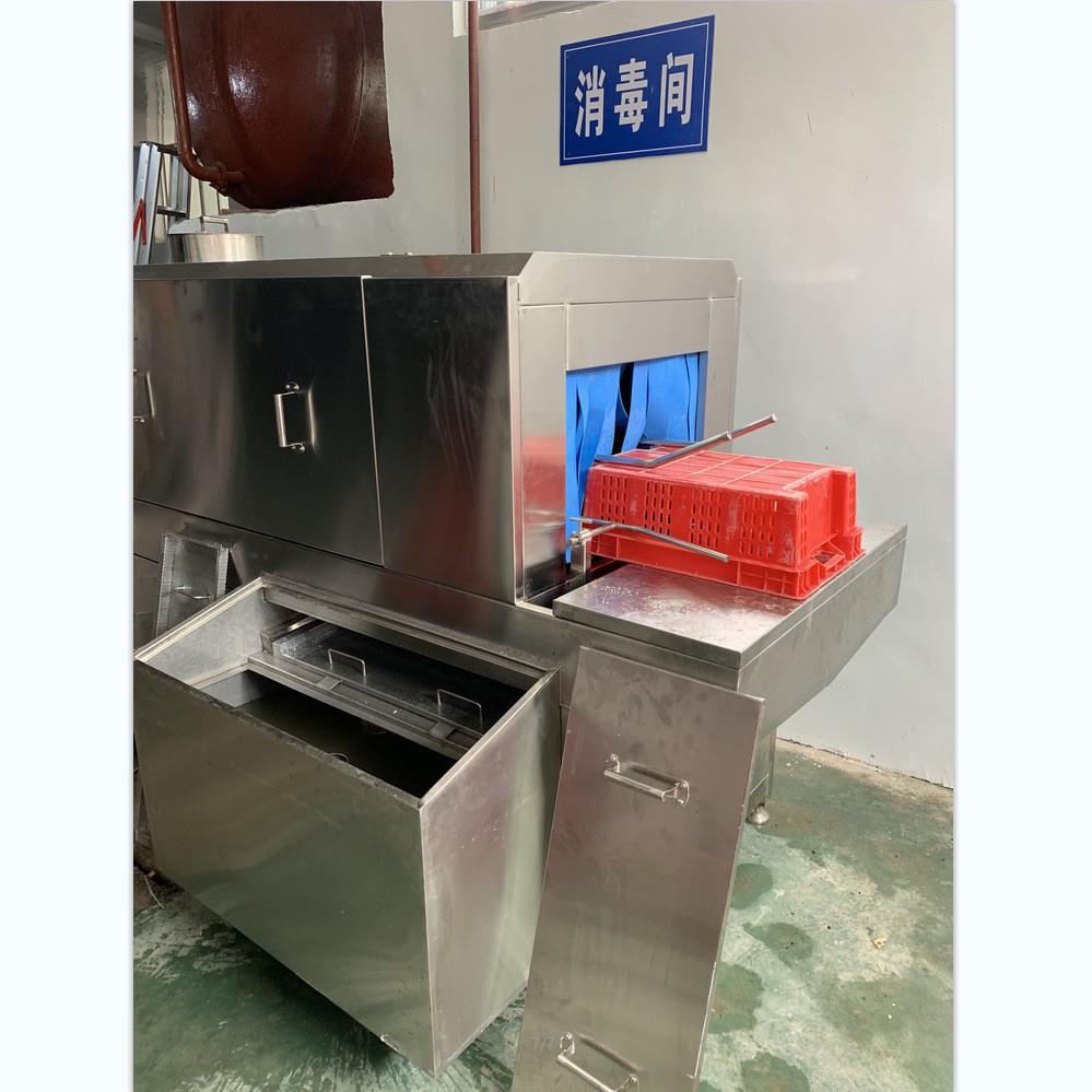 周转箱清洗机 肉品塑料盒清洗分周转机397箱清洗制机 冷冻割盘清