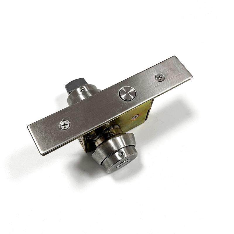 肯德基门锁有框玻璃门锁麦当劳通用锁芯地弹门地锁双面锁