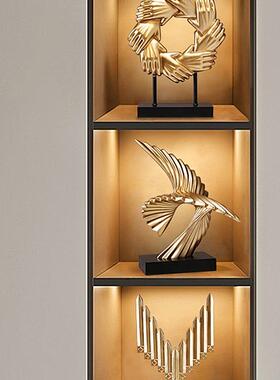 合作共赢摆件办公室柜子装饰品公司书柜老板桌面工艺品纪念品