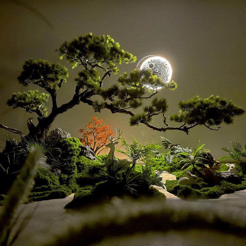 仿真松树绿植景观迎客松树大型罗汉松美人松盆景摆件酒店展厅装饰,家居饰品,仿真植物盆景,淘宝优惠券,粉丝福利购,淘宝优惠卷