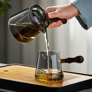 一人饮办公室 侧把壶煮茶器玻璃泡茶壶家用耐高温功夫茶具简约套装