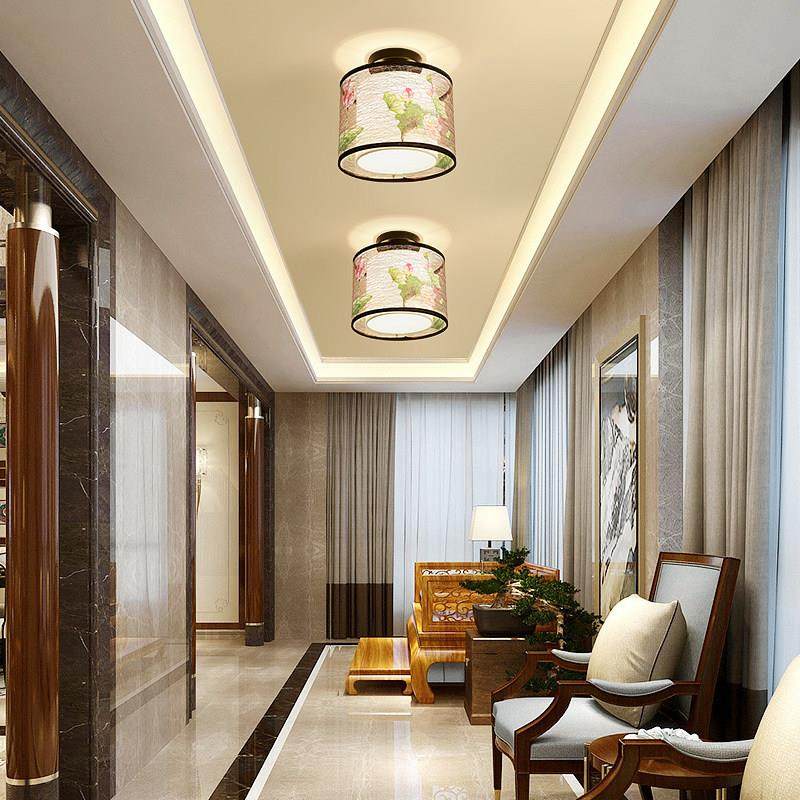 新中式走道灯入户玄光阳台灯走廊楼梯灯中国风小吸顶灯具,家装灯饰光源,厨卫/阳台/玄关/过道吸顶灯,淘宝优惠券,粉丝福利购,淘宝优惠卷