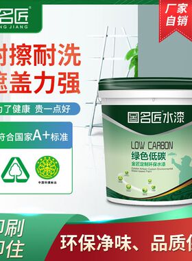 工厂 净味竹炭内墙漆室内白色墙面漆水乳型防潮防霉乳胶漆