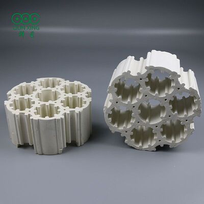 轻瓷填料梅花环七孔连环轻瓷多齿环旋转多齿环带筋六菱环