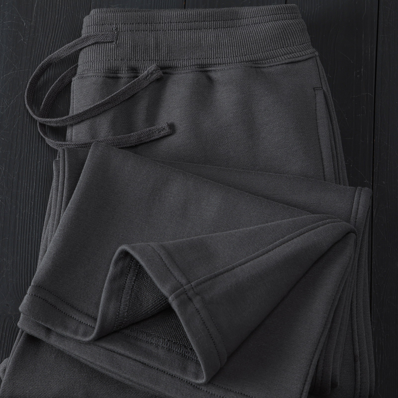 春秋科技锁温水洗柔软阔腿九分裤