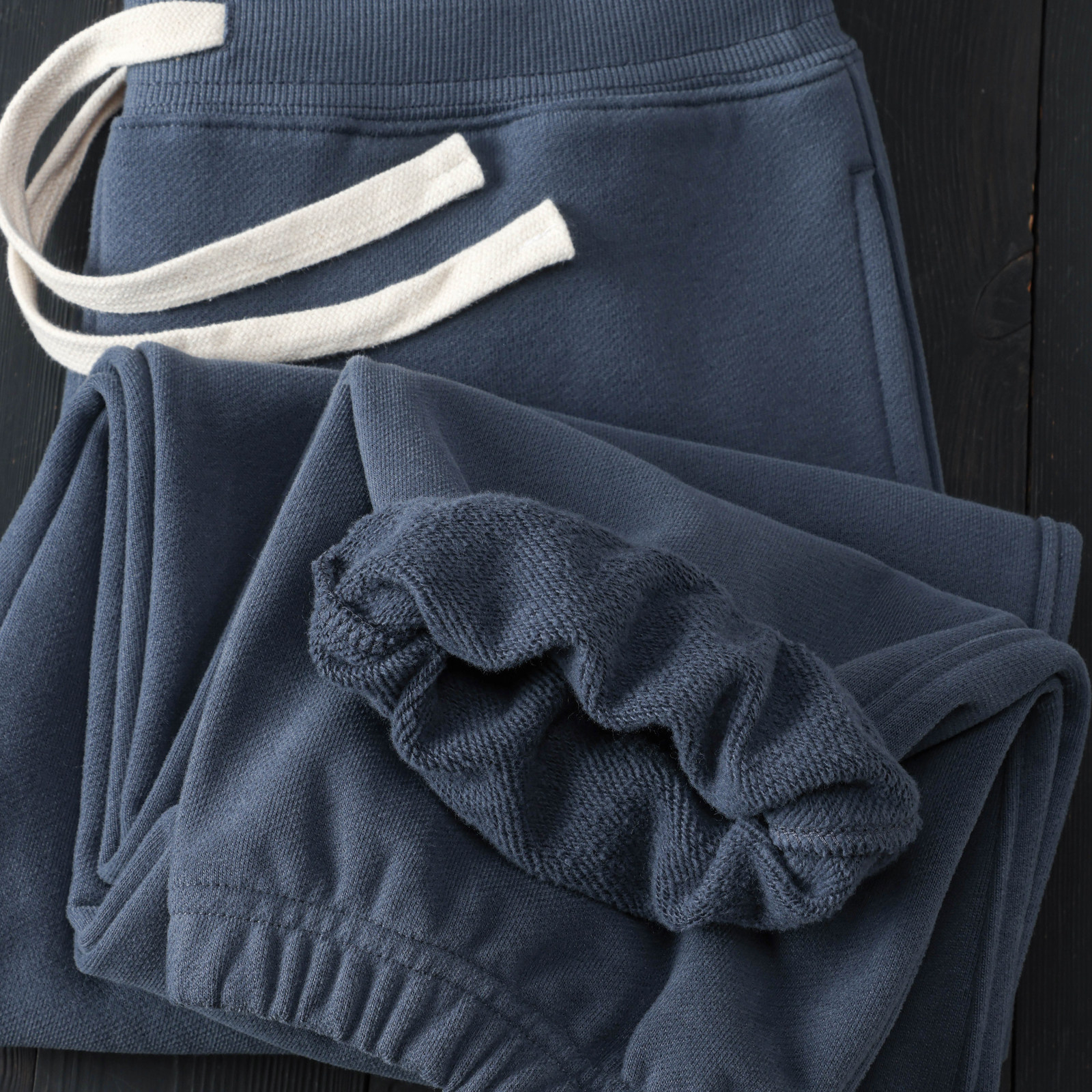 加厚手抓绒洗水磨毛休闲运动卫裤