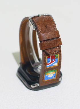 适用苹果手表iwatchs11s10s9表带复古小众文艺气质真皮表带女款