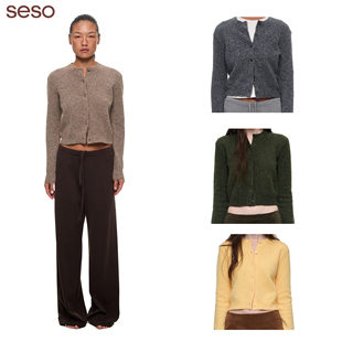 seso丨马海毛单排扣开衫 经典版型独特质感