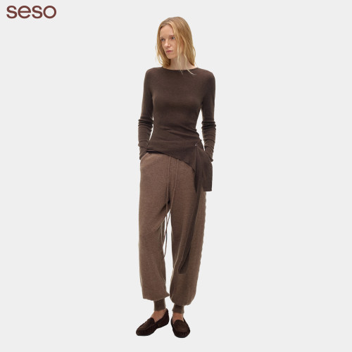 seso｜S03 收口针织堆堆裤 宽松版型软糯亲肤通勤百搭休闲针织裤