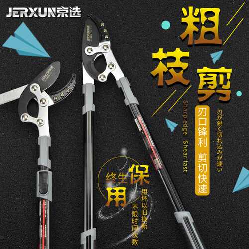 京选伸缩粗枝剪修枝剪树枝园林剪刀果树修剪省力高枝高空剪枝剪刀