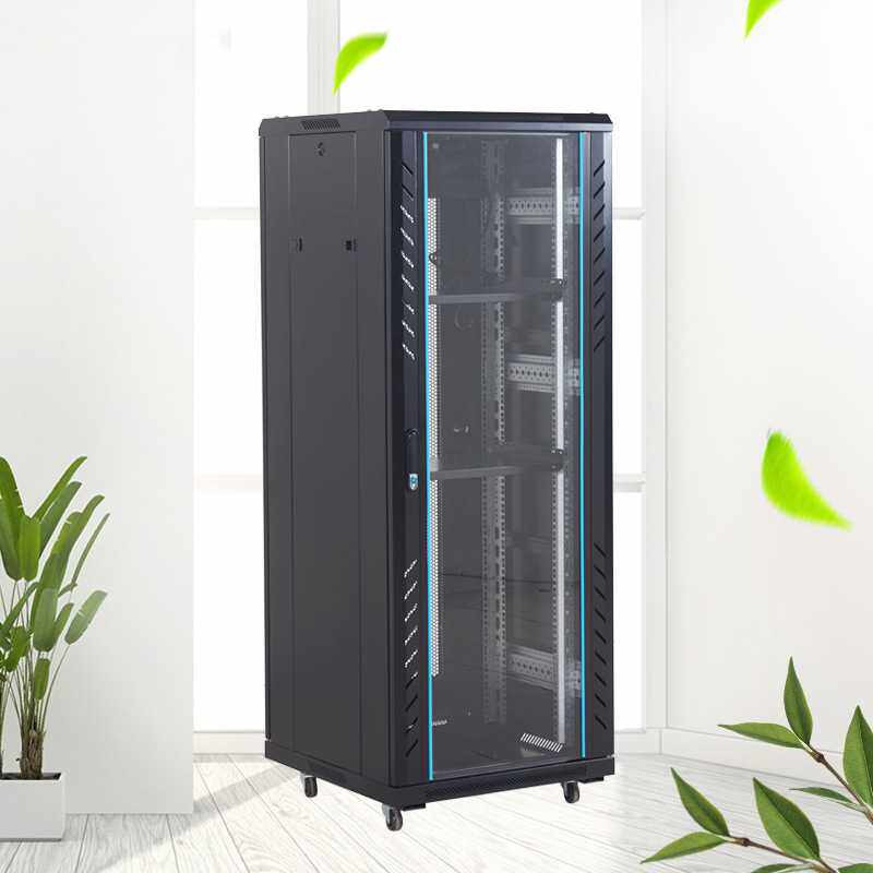 42U网络机柜19寸标准服务机柜2米立式机柜机房监控弱点网络机柜