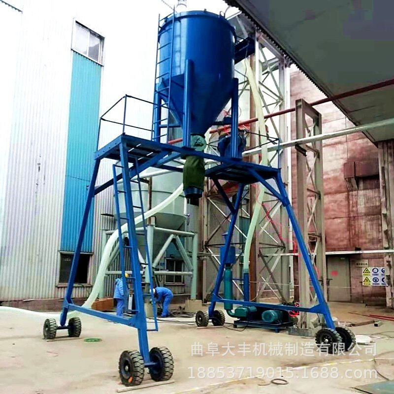 胶东粉煤灰装罐车气力输送机200型龙门架式装车机环保风力抽料机