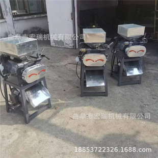 玉米破碎颗粒机 辊式玉米籽粒破碎机 食品厂用花生碎机器